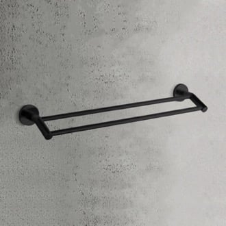 Matt black towel online rails